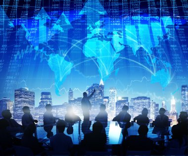 İş Adamlarının Silüetleri