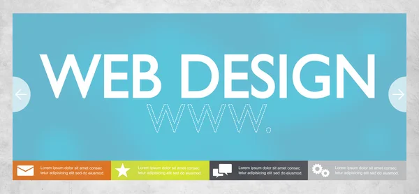Www Web Design koncepció — Stock Fotó