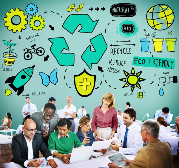 Recykling zmniejszenie Eco Przyjacielski pojęcie — Zdjęcie stockowe