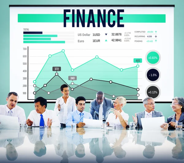 Finance pengar vinst affärsidé — Stockfoto