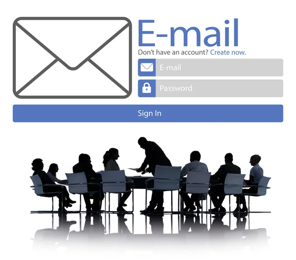 Email Concetto di messaggistica online — Foto Stock