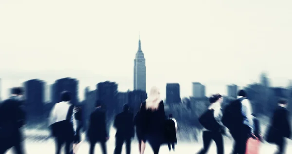 Buiness People Walking at city — Stock Photo, Image