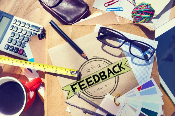 Concetto di risultato della valutazione di feedback Reflection Response — Foto Stock