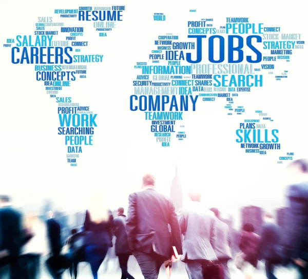 Επιχειρηματική τους ανθρώπους και τις θέσεις εργασίας απασχόλησης προσλήψεις — Φωτογραφία Αρχείου