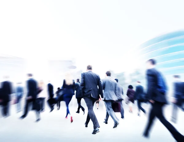 Silhouettes of Business People — Stock Photo, Image