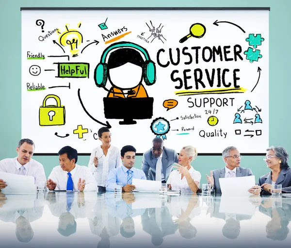 Customer Service Call Center Concept — Stockfoto