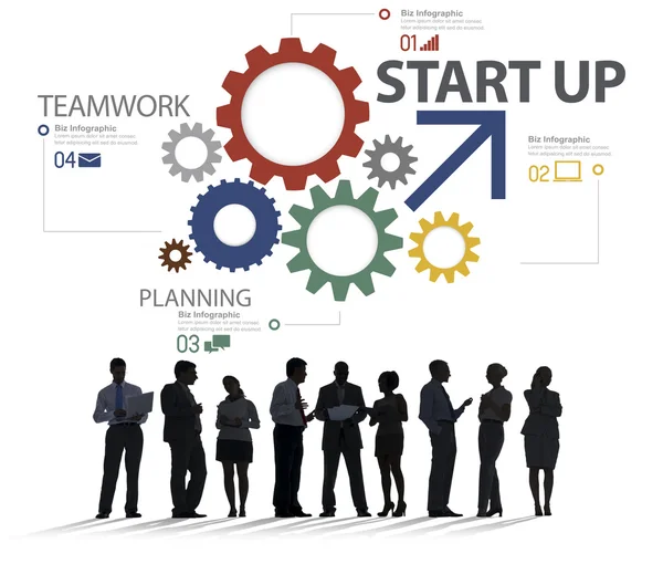 Group of business people and Strategy Teamwork Concept — Stock Photo, Image