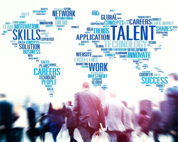 Ludzie biznesu i globalne talent — Zdjęcie stockowe