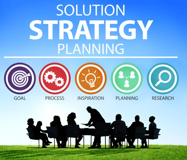 Strategy Business Goals Concept — Stock Photo, Image