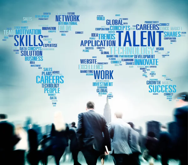 Mensen uit het bedrijfsleven en global talent — Stockfoto