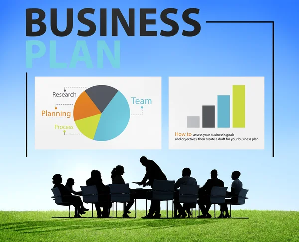 Business Plan strategie Concept — Stockfoto