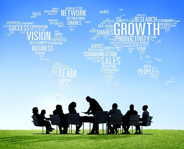 Üzleti emberek találkozó siker koncepciója — Stock Fotó