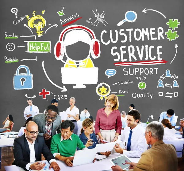 Customer Service Call Center Concept — Stockfoto