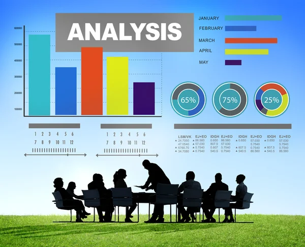 Analyse informatie statisitc concept — Stockfoto