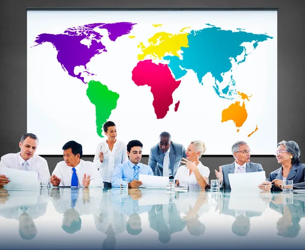 World Global Cartography Concept — Stock Photo, Image