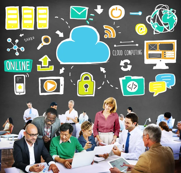 Cloud Computing netwerk Online Concept — Stockfoto