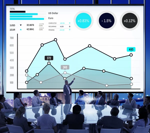 Pénzügyi növekedés üzleti Marketing koncepció — Stock Fotó