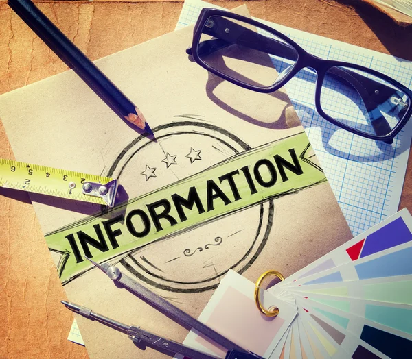 Information information-fakta datakälla — Stockfoto