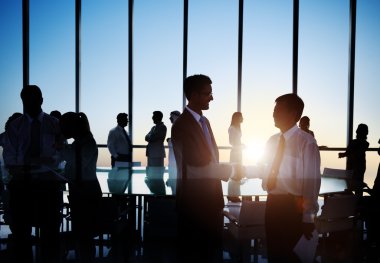 İş insanlar tartışma kavramı