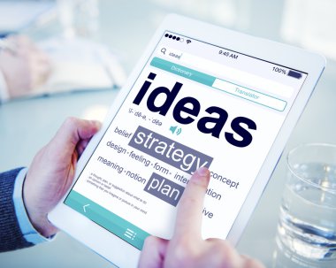 Digital Dictionary Ideas Strategy Plan Concept clipart