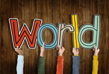 İnsanlar elleriyle arka plan 