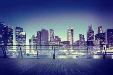 kentsel cityscape sahne