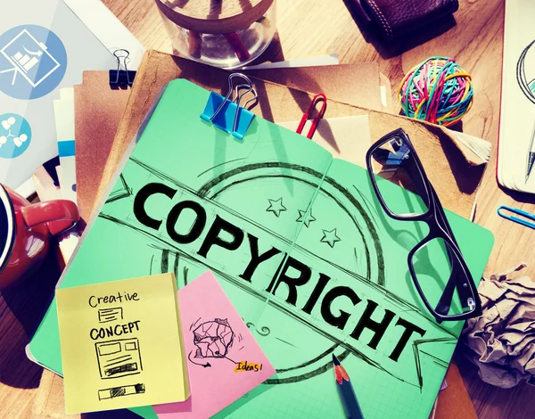 Copyright Marca Marca Marca Branding Marketing Concept — Fotografia de Stock