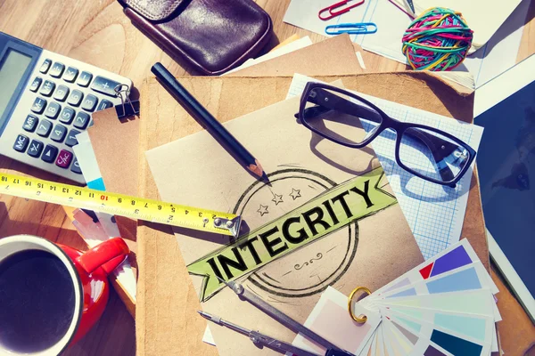 Integrity Attitude Belief Fairness Trustable — Stock Photo, Image