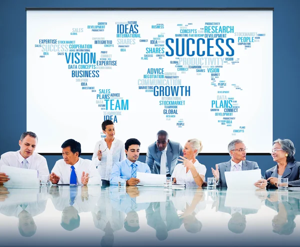 Concetto di business plan per la crescita di successo — Foto Stock