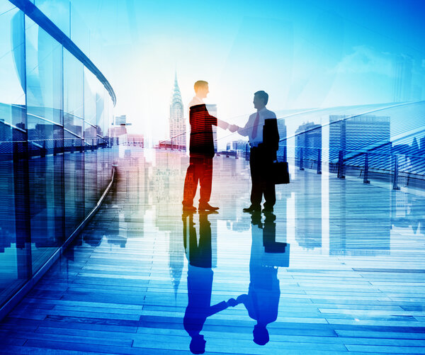 Corporate and Business Concept, professional business persons Silhouettes