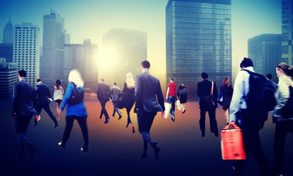 Business People Walking in city — Stock Photo, Image