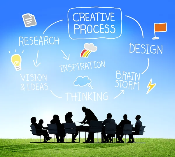 Kreatives Prozesskonzept — Stockfoto