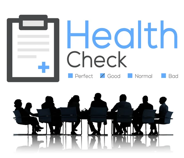 Egészségügyi ellenőrzés diagnózis elemzés koncepció — Stock Fotó