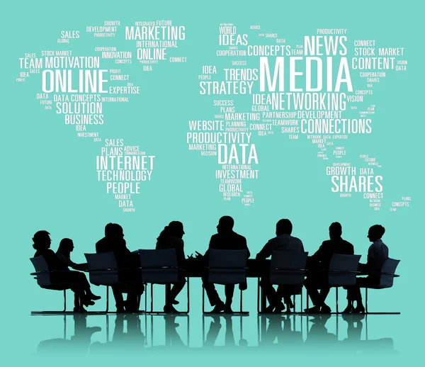 Social Media Global Communications Concept — Stock Photo, Image