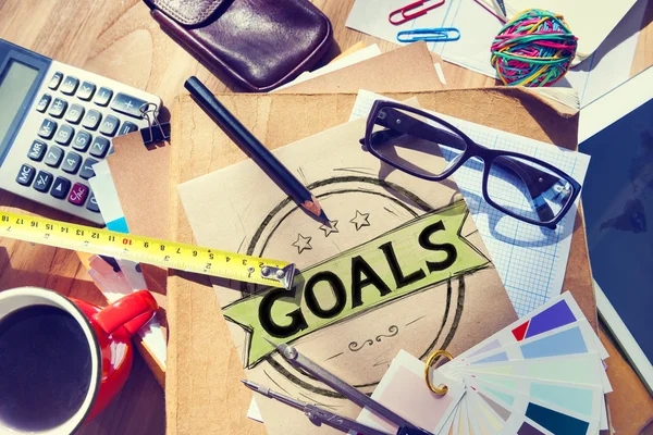 Goal Aspiration Expectation Encourage Dreams Concept — Stock Photo, Image