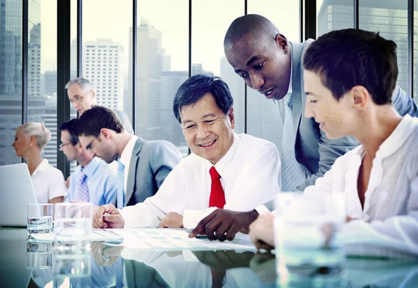 Conceito de Comunicação da Equipe Diversidade — Fotografia de Stock