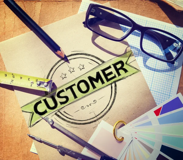 Customer Satisfaction Support Service Quality Concept — Stock Photo, Image
