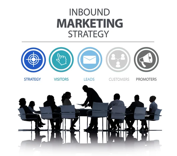 Estrategia de Inbound Marketing Concepto de Marca — Foto de Stock
