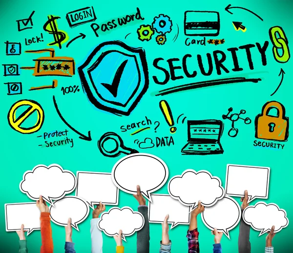 Biztonsági pajzs védelem adatvédelmi hálózat — Stock Fotó