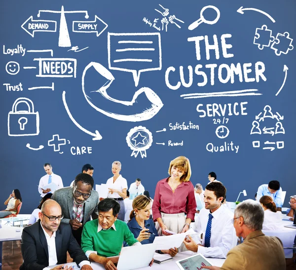 Customer Service Support Lösungskonzept — Stockfoto
