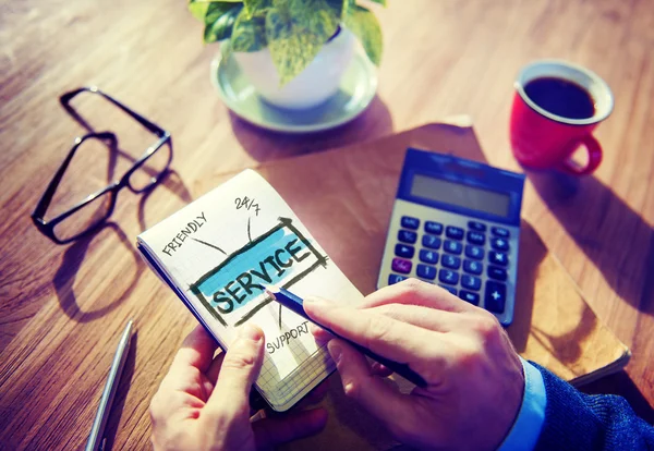 Business Service Customer Support Office Working Concept — Stock Photo, Image