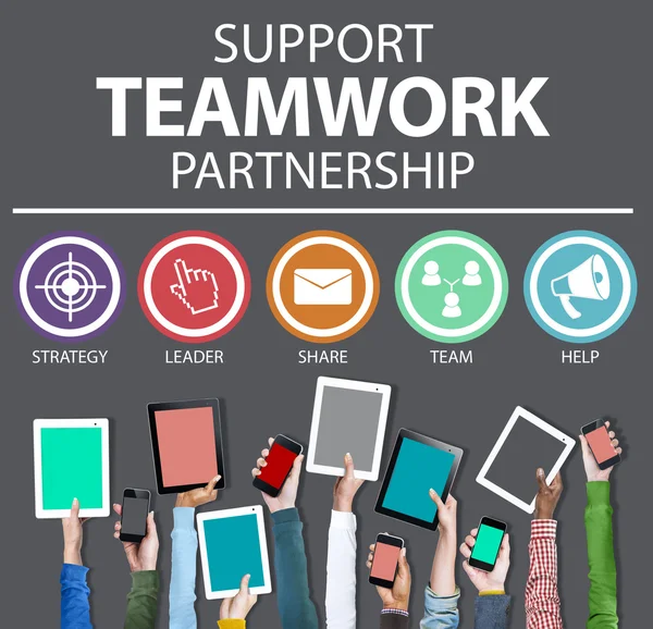 Support Teamwork  Collaboration — Stock Photo, Image