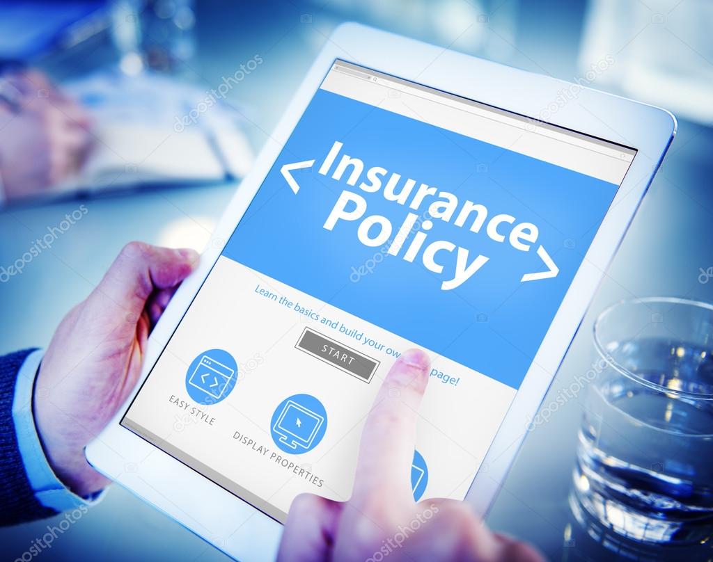 Insurance Policy Protection Risk Security Concepts