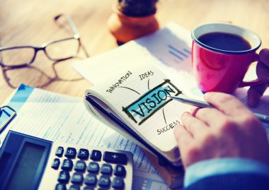 dijital online vizyon yaratıcılık iş çalışma kavramı