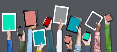 Online Teknoloji sosyal medya kavramı
