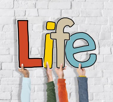 İnsanlar elleriyle arka plan 