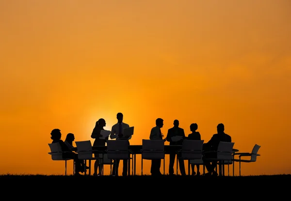 Business people having corporate discussion — Stock Photo, Image