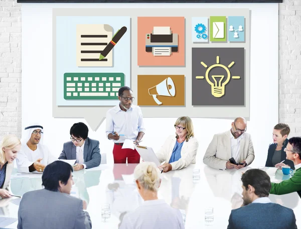 Team discussion Business Planning Strategy — Stock Photo, Image