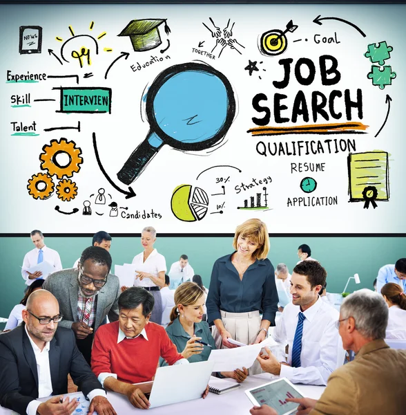 Concept de qualification pour la recherche d'emploi — Photo