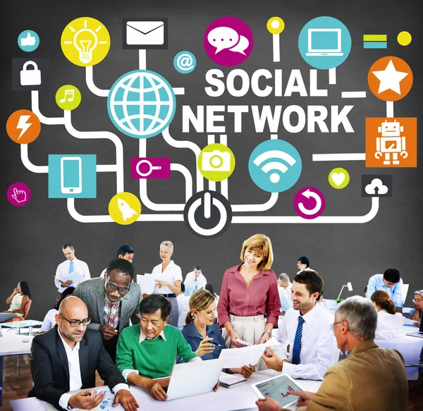 Social Network Internet Koncept - Stock-foto